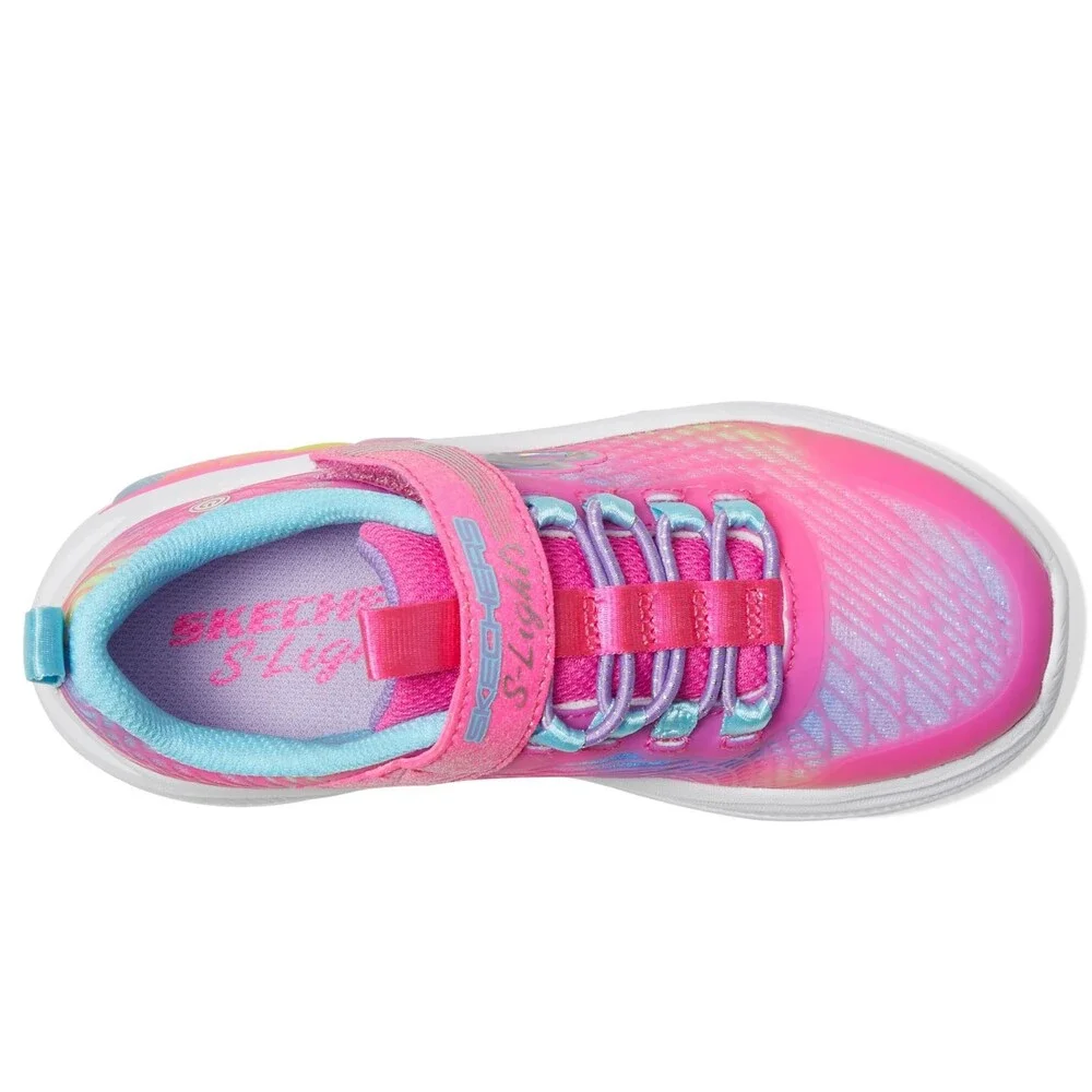 Skechers Rainbow Cruisers Rainbow Reflectin Kids 13 M Pink Casual Shoes ZOGG3029